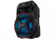 Caixa de Som Mondial Connect Party Plus CM-250 Bluetooth Amplificada Portátil 250W 8” USB