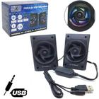 Caixa de som multimidia 6w com luz cabo usb/p2 x-cell 1m - BAZZI