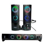 Caixa de Som Multimídia Soundbar Alto Falante Knup Gamer Para PC Notebook TV