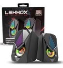 Caixa De Som Para Pc Com Luzes Rgb Gamer Gt-S2 Saida P2 Aux