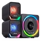 Caixa De Som Para PC Subwoofer 2.1 16w RGB Usb P2 Bluetooth KP-RO828 Knup