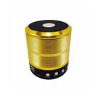 Caixa De Som Portátil Mini Speaker Ws-887 Dourado Bluetooth - Ws887