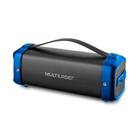 Caixa de Som Portátil Multilaser Bazooka Bluetooth/AUX/SD/USB/FM 70W Preto/Azul SP351