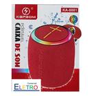 Caixa de Som Portatil Vermelha Bluetooth Super Bass Som Ambiente Laser Home Oficce
