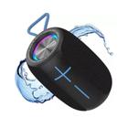 Caixa De Som Resistente À Agua Potente 8W Bluetooth Com Led - Caixa De Som Potente