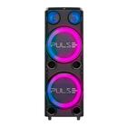 Caixa De Som SP508 Torre Double 12 2300W Bluetooth Pulse Preto Bivolt