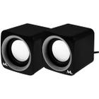 Caixa de som Speaker Mtek SP-U04 5 Watts com Auxiliar Mini Jack 3.5 MM - Preto/Branco