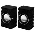 Caixa de som Speaker Satellite AS-687U 3 Watts RMS com USB e Mini Jack 3.5 MM - Preto/Prata