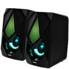 Caixa de som Speaker Satellite AS-690U Gaming 6 Watts RMS com Mini Jack 3.5 MM - Preto