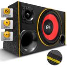 Caixa De Som Trio Automotivo Champion Subwoofer Beatz 12 Polegadas 550w RMS LED Neon