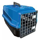 Caixa de Transporte Alça e Porta Resistente Para Pet N5 Azul