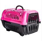 Caixa De Transporte Para Cães E Gatos Pets Pequena N1 Cor Rosa Jel Plast Pet Au