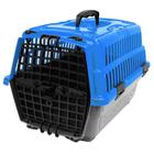 Caixa de Transporte Pet Injet Love Travel Azul - Tam. 03