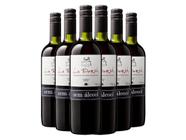 Caixa do vinho sem álcool tinto seco 6 unidades - La Dorni