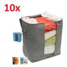 Caixa dobravel kit com 10 unidades guarda roupa closet grande 50cm cobertor toalha brinquedo armario