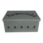 Caixa Farmacinha Tampa Sapato Passa Fita 30x20x13 Madeira Mdf Pintado