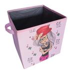 Caixa Feminina Estampada Para Decoração - Chapéu Vermelho - Organibox