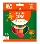 Caixa Giz De Cera Fino 12 Cores 8x88mm LEOELEO