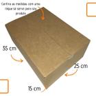 Caixa Grande para Mudanças e Envio em Papelão Kraft 35x25x15 Kit com 15 unidades Forte e Resistente