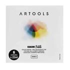 Caixa Guache Palette Bisnaga Cor Branco 6 unidades Artools