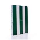 Caixa Livro Decorativa Listra Verde e Branco "Green Moss" 27x17 cm - D'Rossi