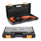 Caixa maleta com compartimentos externo para parafuso para ferramentas furradeira prática 5007