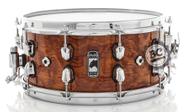 Caixa Mapex Black Panther Shadow 14x6,5 em Walnut e Birch Exotic Rosewood com aros Sound Arc Hoop