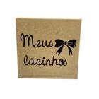 Caixa Meus Lacinhos 20X20X10 Decoração Mdf Porta Laços Caixa