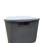 caixa organizadora 42 litros rattan - Plasnew