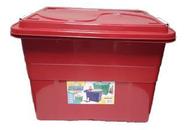 Caixa Organizadora 70 Lts Plástico Vermelho 904 - Agraplast