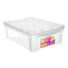 Caixa Organizadora Box Baixa Cristal 21001 13,5L Ordene