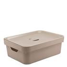 Caixa Organizadora com Tampa OU Cube Bege 36X26X13CM