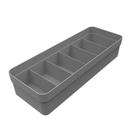 Caixa Organizadora de Gaveta Martiplast Colmeia Logic G de Plástico Cinza Multiuso 35x12,5x7,5cm - OU