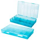 Caixa Organizadora de Plástico com 10 Divisórias fixas 27,5x18x4,cm. Organizador de Joias, Bijuterias, costura, remédio