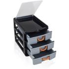 Caixa Organizadora Multiuso Com Mini Gaveteiros 3 Gavetas