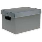 Caixa organizadora prontobox prata 360x265x230 md polycart