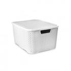 Caixa Organizadora Rattan BRANCA 7 Litros COD 25586 Arqplast