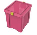 Caixa Organizadora Tramontina 42 Litros Em Plastico Rosa