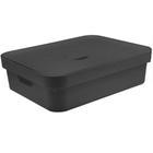 Caixa Ou Tamanho Grande 16 Litros Cube 13x35x45cm - Preto