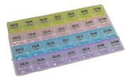 Caixa P/ Comprimidos Remédios Semanal Colorida Organização