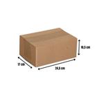 Caixa Papelão Sedex Correio Envio 24,5x17x10,5 Montável 25Un