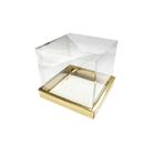 Caixa para Panetone 100g 10cm x 10 Ouro 10un - Assk Rizzo