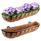 Caixa para Plantas Harmiden de 30" com Forro de Coco - Pacote com 2