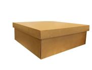 Caixa Para Presente Borda Quadrada 23,5x23,5x9,5cm Kraft - Cromus
