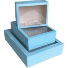 Caixa para Presente com Tampa e Visor Suave 26X19X7,5 CM Pacote com 16 Unidades - Cristina