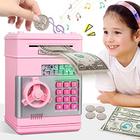 Caixa Poupança Dinheiro Garotas 6-11 Anos - Brinquedo MAGIBX Rosa