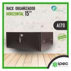 Caixa Rack Organizador A170 Horizontal Gabinete Preto Ipec