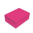 Caixa Retangular Com Elástico P/ Presente (Tema: Pink Core - Tamanho: G) - Contém 1 Unidade