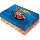 Caixa Retangular Com Tampa para Presentes Tema Hot Wheels - Pequena - Festcolor