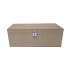 Caixa Retangular para Mini Chandon com Dobradiça e Fecho 25x10x9 Kit 3un Mdf Madeira